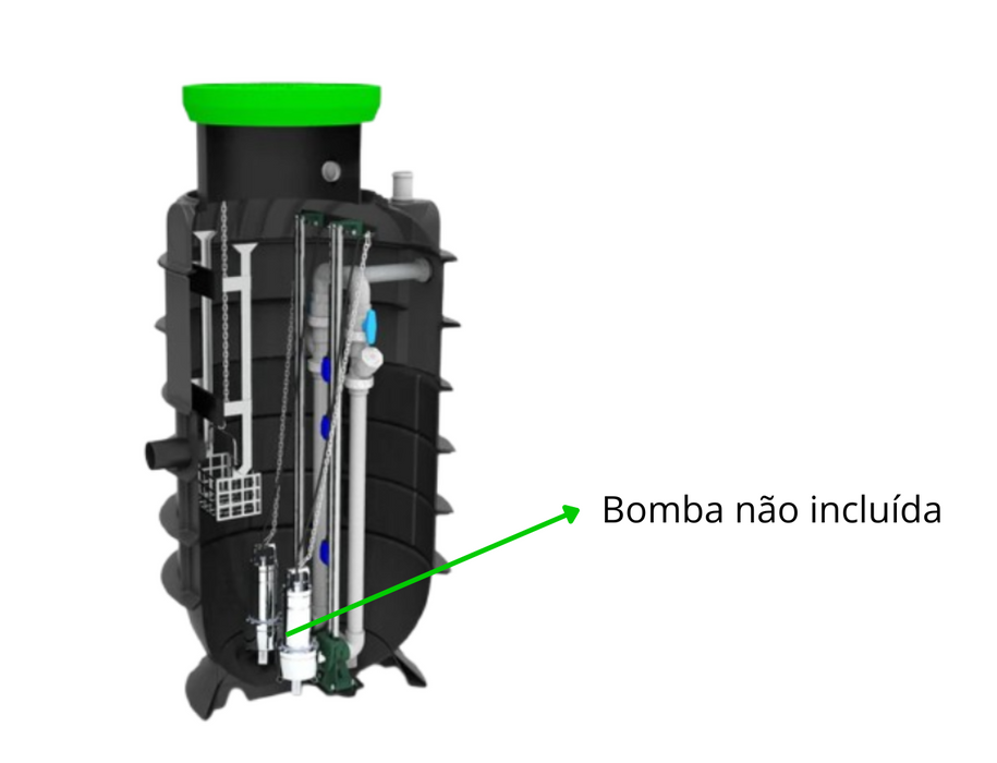 E.Elev. DN1200 - 1250 c/ acess e guias 63mm, s/bomba
