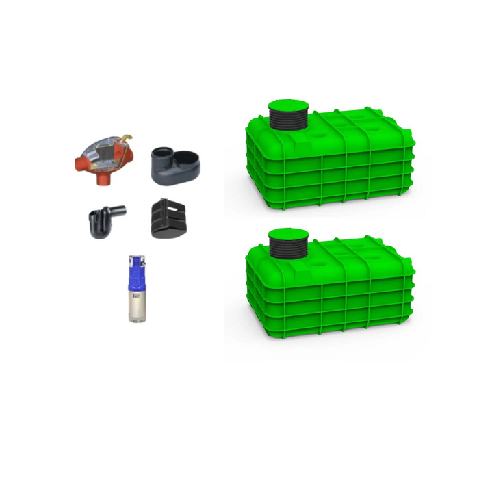 Pack Agua de Chuva Base 10.000 litros RoCube