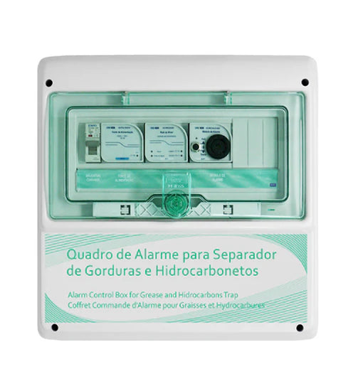Quadro de alarme para separador de gorduras e hidrocarboneto